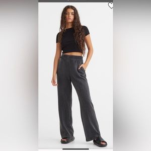 High waist joggers charcoal grey